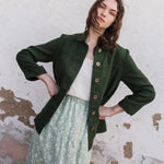 HELSINKI button down linen jacket - notperfectlinen