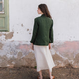 HELSINKI button down linen jacket - notperfectlinen