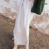 R: Sale - SION gathered linen skirt (Size: XS; Color: Polka Dots)