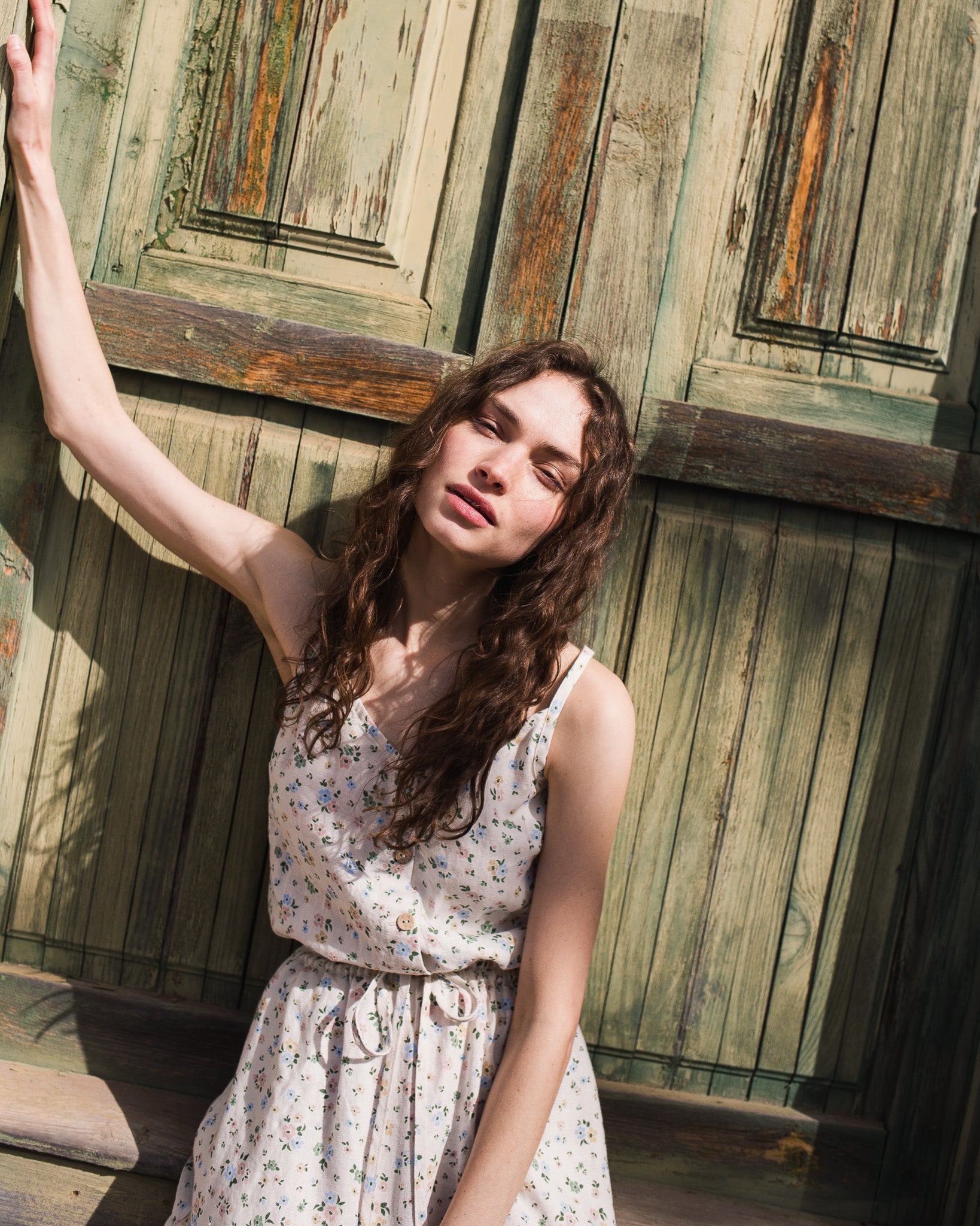 JULIETTE tiered slip linen dress - notperfectlinen