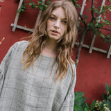 RUSSET oversized linen top