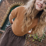 SION gathered linen skirt