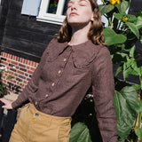 LURE collared linen shirt