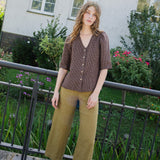 ISLA elbow sleeve linen shirt