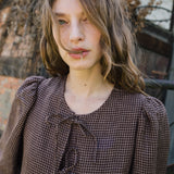 SKYE bow tie linen dress