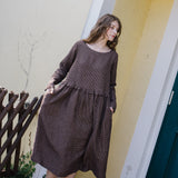 SORIA oversized linen dress