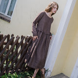 SORIA oversized linen dress