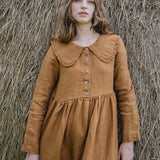 AURELIA collared linen dress