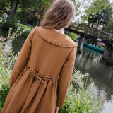 AURELIA collared linen dress