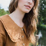 AURELIA collared linen dress