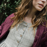 Long sleeve Maxi MAMA linen dress