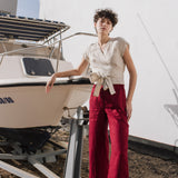 SARAH fit and flare pants - notPERFECTLINEN