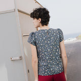 SIENNA fitted linen top - notPERFECTLINEN