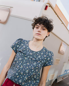 SIENNA fitted linen top - notPERFECTLINEN