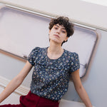 SIENNA fitted linen top - notPERFECTLINEN