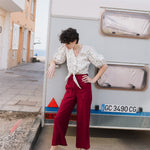 SARAH fit and flare pants - notPERFECTLINEN