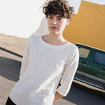 DAVOS fitted linen top - notperfectlinen