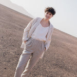 GENOVA tapered linen pants - notperfectlinen