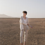 GENOVA tapered linen pants - notperfectlinen