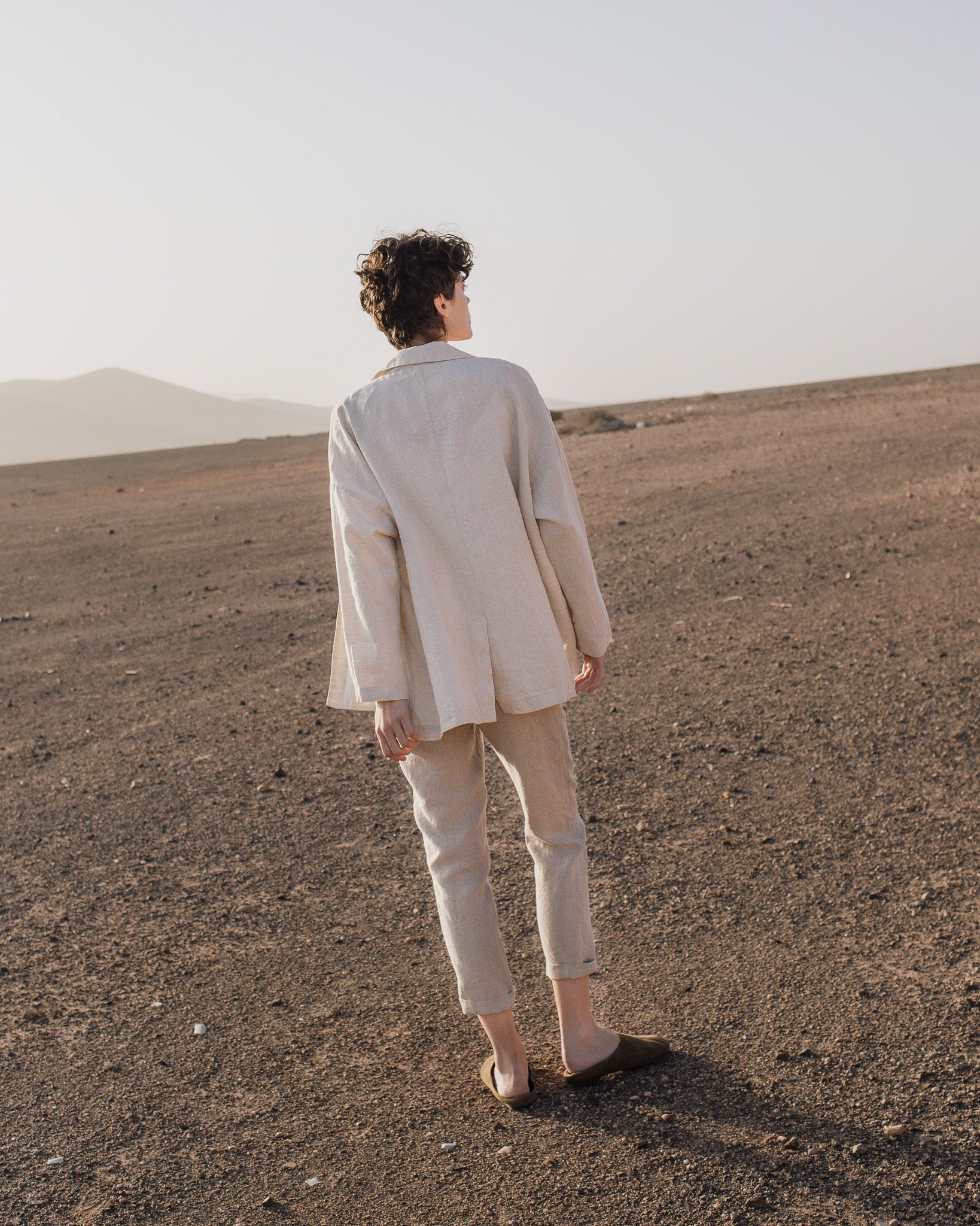 GENOVA tapered linen pants - notperfectlinen