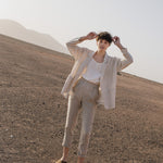 GENOVA tapered linen pants - notperfectlinen