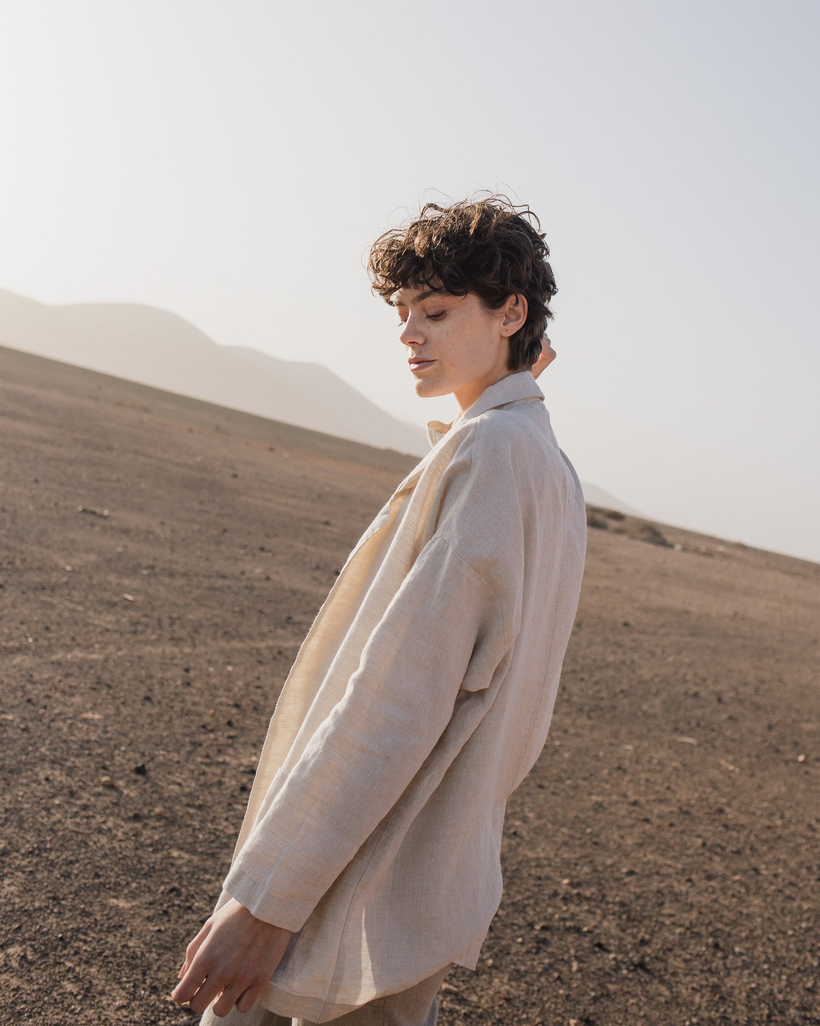 VICTORIA-2 oversized linen jacket - notPERFECTLINEN