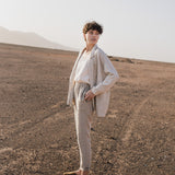 GENOVA tapered linen pants - notperfectlinen