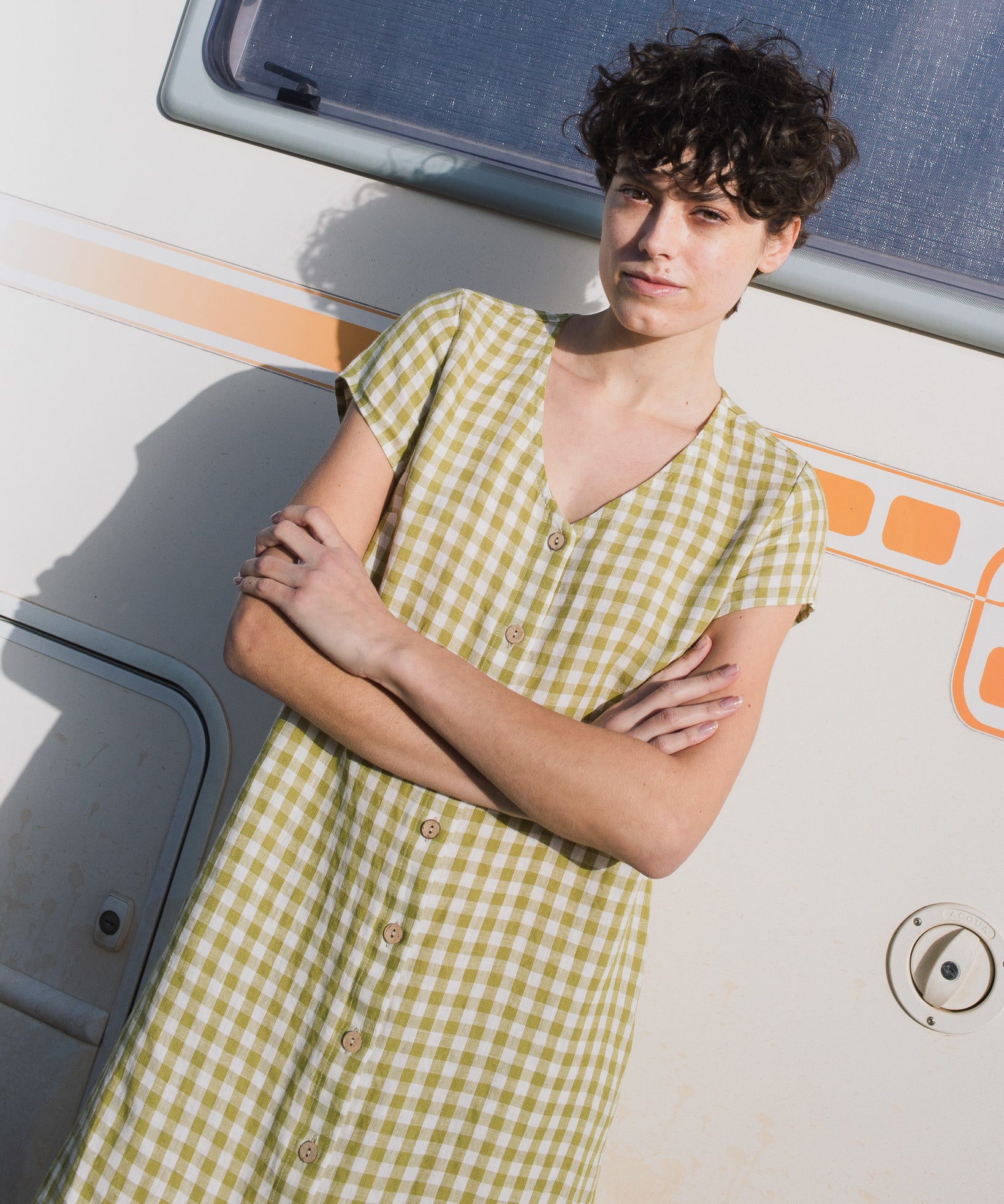 CHORA maxi button-down linen dress - notperfectlinen