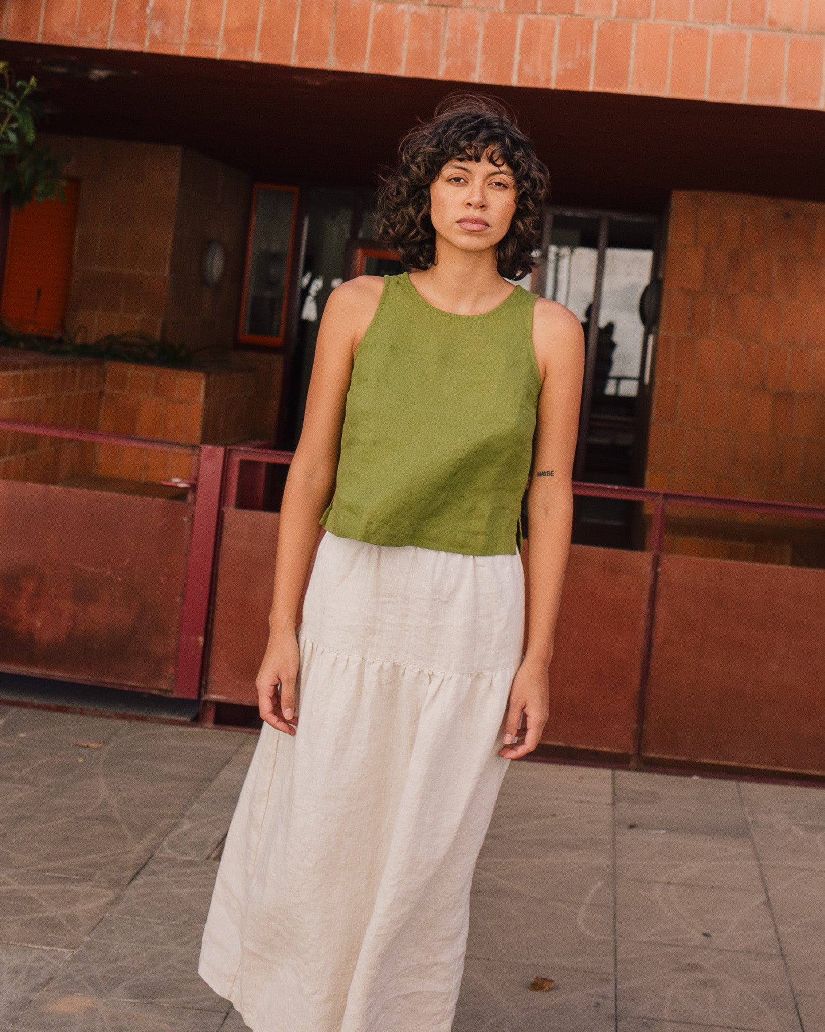 BAY-2 linen top - notperfectlinen