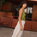 ANJALI two-tier linen skirt - notperfectlinen