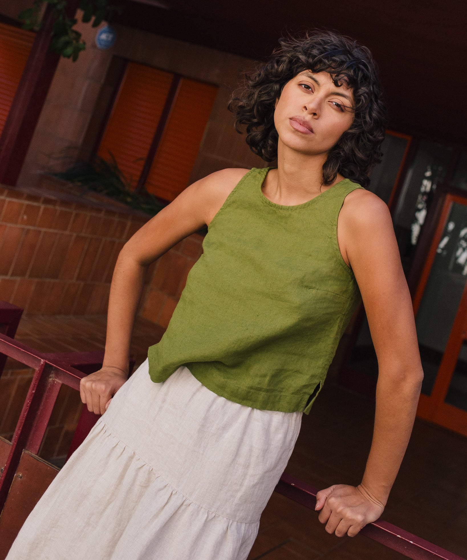 BAY-2 linen top - notperfectlinen