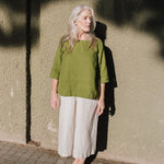 JANUARY loose linen top - notperfectlinen