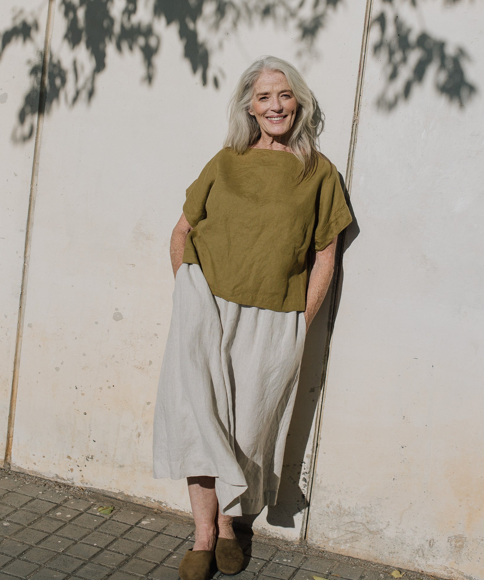 GORDES boxy linen top - notperfectlinen