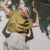 GORDES boxy linen top - notperfectlinen