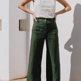 SARAH fit and flare pants - notPERFECTLINEN