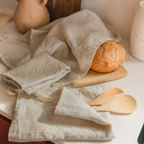 Set of 3 Linen Kitchen Towels in natural linen - notPERFECTLINEN