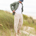 R: Men’s linen pants ALBURY (Size: S; Color: Indigo) - notperfectlinen