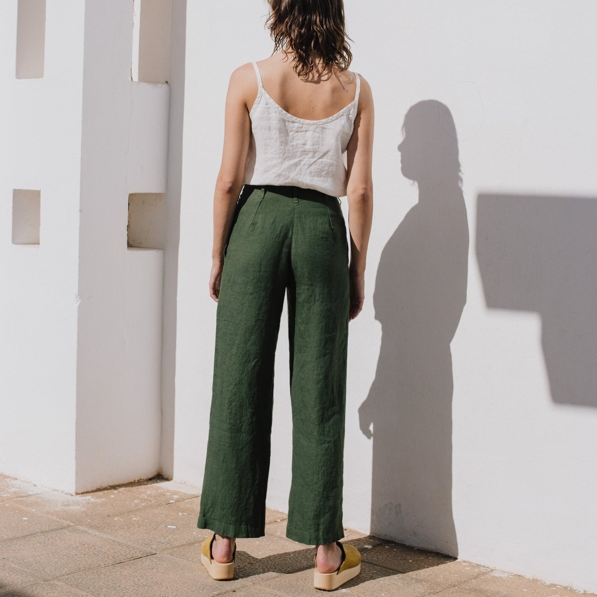 SARAH fit and flare linen pants SARAH fit and flare linen pants