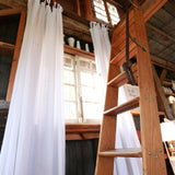 Linen CURTAIN in White / 1 PANEL - notperfectlinen