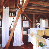 Linen CURTAIN in White / 1 PANEL - notperfectlinen