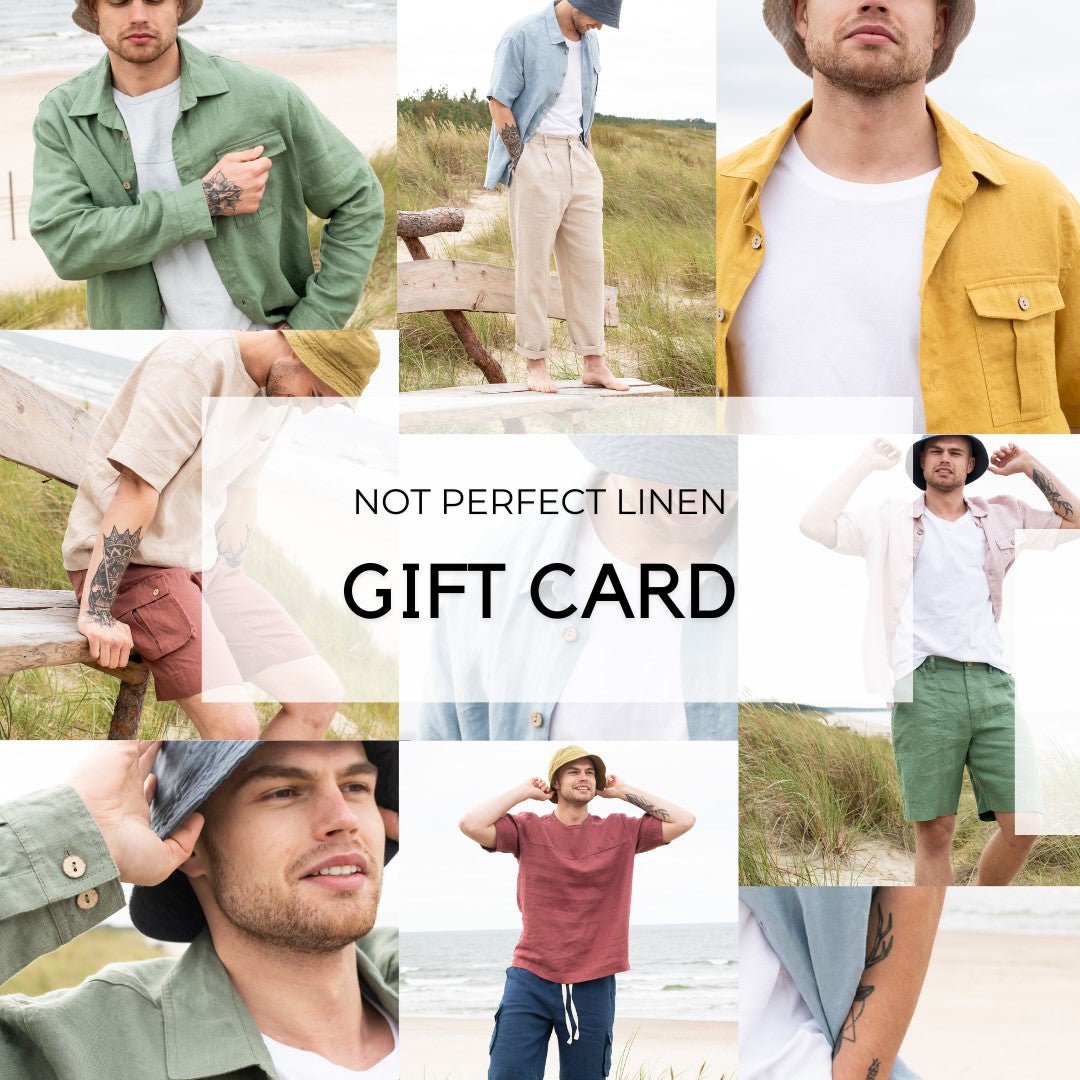 not PERFECT LINEN gift card for HIM - notperfectlinen
