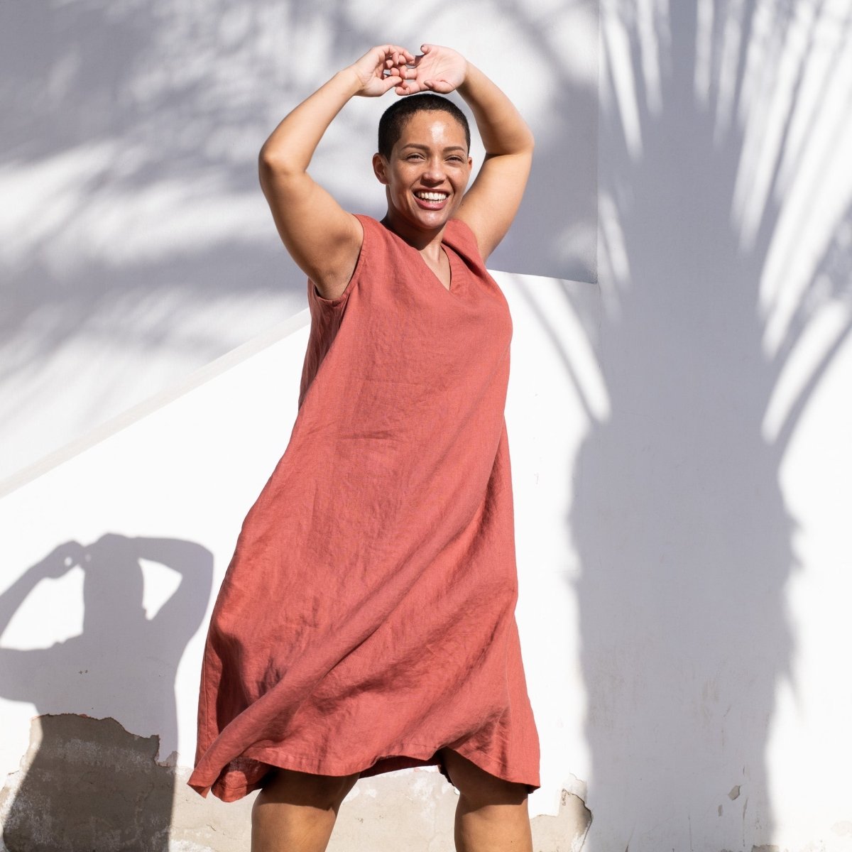 How to Style an A-Line Linen Dress | A Breath of Fresh Style - notPERFECTLINEN