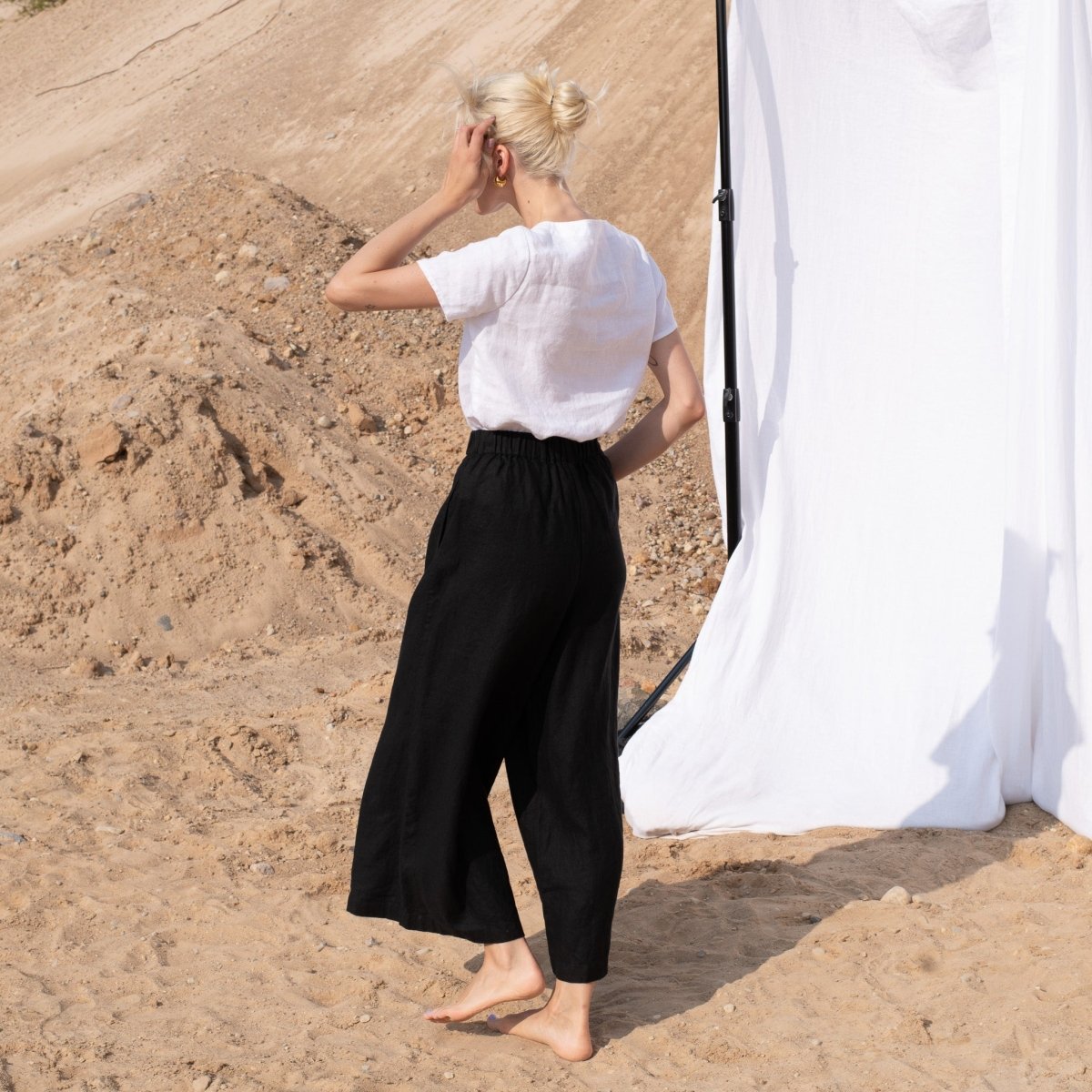 How to Style Black Linen Pants | A Timeless Styling Tips - notPERFECTLINEN