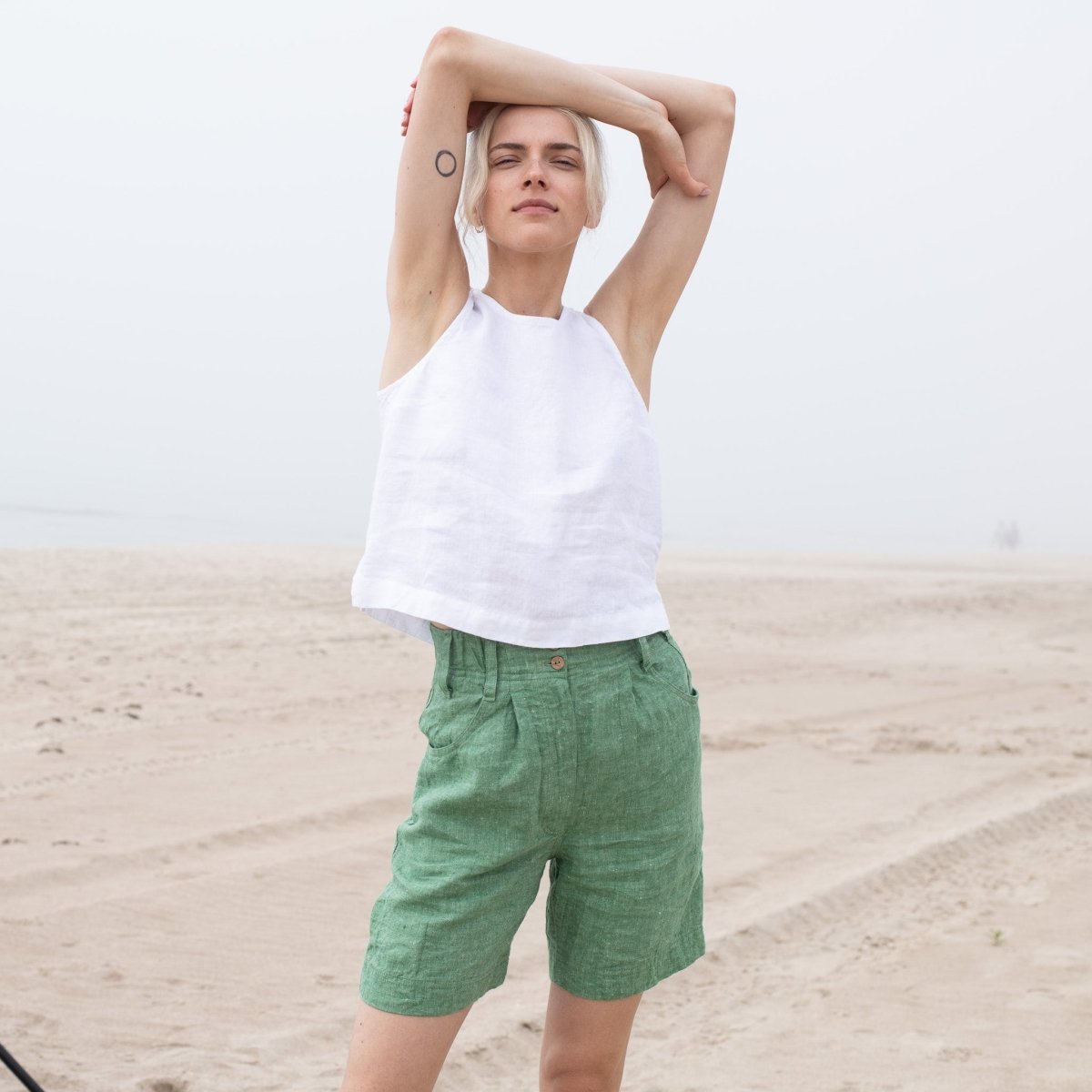 Your Stylish Wardrobe | What to Wear with Linen Shorts? - notPERFECTLINEN