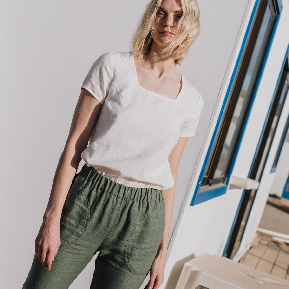 Linen Crop Pants – not PERFECT LINEN