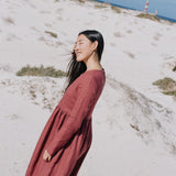 Maxi EMILIE loose linen dress - notperfectlinen