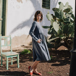 Long sleeve Maxi MAMA linen dress - notPERFECTLINEN