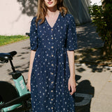 RONDA button down linen dress