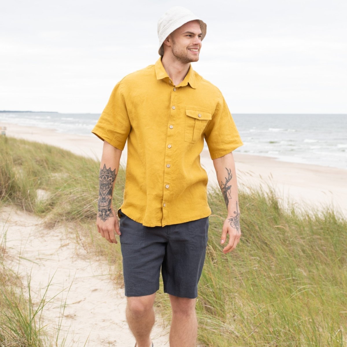 Men’s linen shorts DARWIN - notPERFECTLINEN