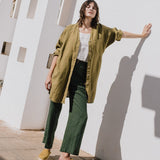 LIVORNO oversized linen shirt - notPERFECTLINEN